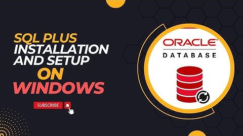 Installation of SQL Plus on windows | Oracle database | TechFun