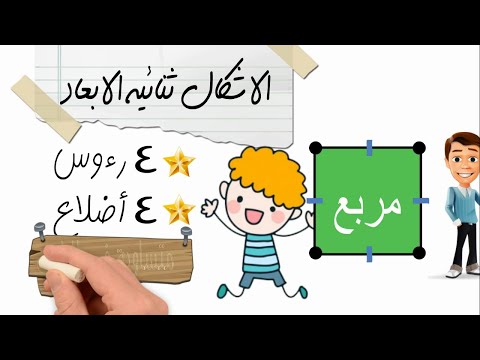 الاشكال ثنائية الابعاد للصف الثاني الابتدائي