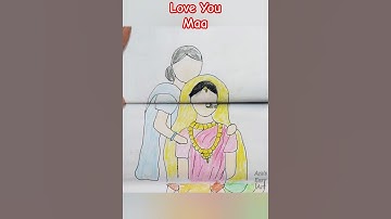 Mother Daughter Love❤️ Emotional Drawing #ytshorts #mothersday #easydrawing #viraldrawing