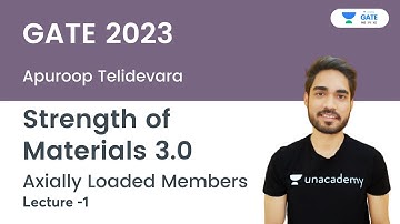 Strength of Materials 3.0 | Axially Loaded Members | L1 | GATE 2023 | Apuroop Telidevara