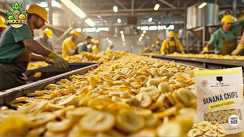 Megafabriek voor bananenchips: verwerking van miljoenen bananen met moderne technologie
