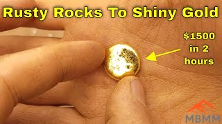 Complete Gold Milling Process! From Gold Ore to Shiny Gold Button
