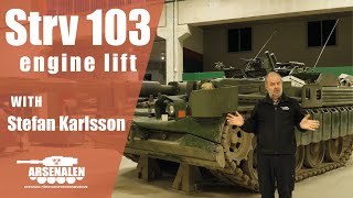 Strv 103 - Engine Lift  | Arsenalen Swedish Tankmuseum