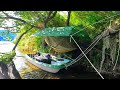 Fishing and camping in the sea and rivers of the japanese countryside 30 hours survival