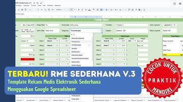 Aplikasi Rekam Medis Elektronik Sederhana V.3 | Template Menggunakan Google Spreadsheet