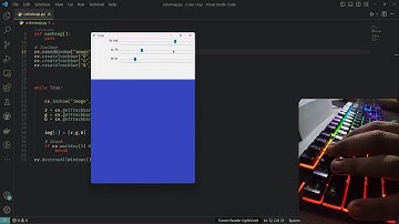 ASMR Programming - Make & Find Color Code Using Python Simple  - No Talking | #computervision