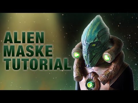 Alien Mask TUTORIAL DIY (german)