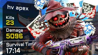 Bloodhound 23 KILLS and 5,000 Damage EPIC GAME Apex Legends Gameplay Season 15