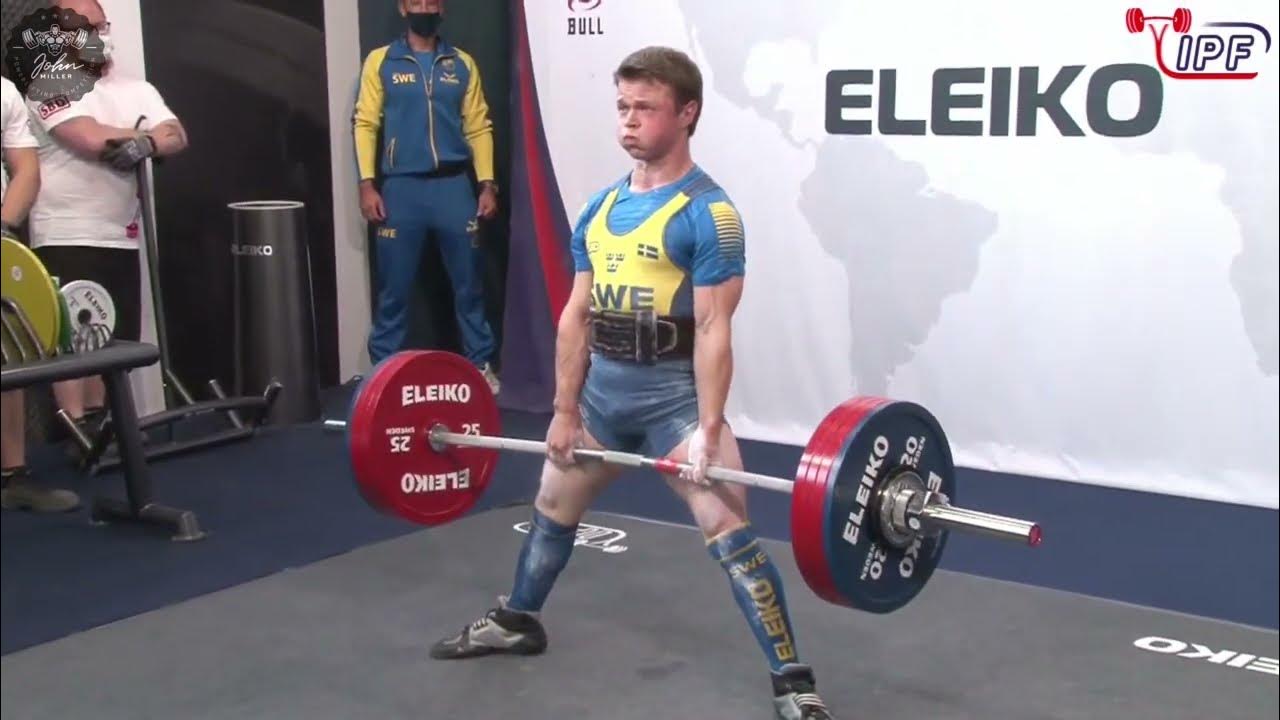 Eddie Berglund 3rd Place 660kg Total 66kg Class 2021 IPF World Open