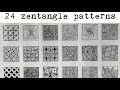 24 zentangle patterns || 24 Doodle Patterns, Zentangle Patterns, Mandala Patterns part - 4