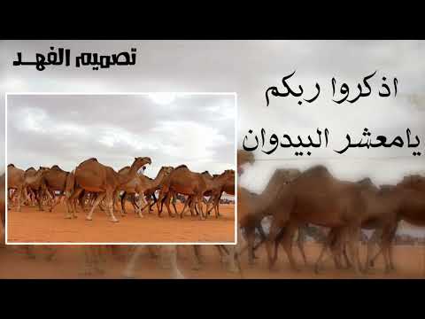 اذكروا ربكم يامعشر البيدوان تصميم الفهد