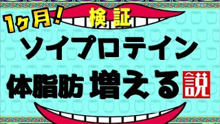 【ダイエット】騙されるな！ソイプロテインは体脂肪増加する説を１ヶ月間検証