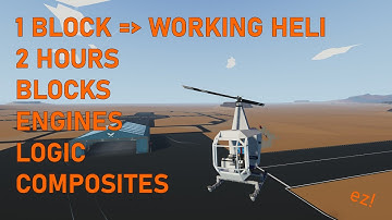 Stormworks FULL BEGINNER Helicopter Tutorial - From 1 Block to Flying Machine In 2 Hours!