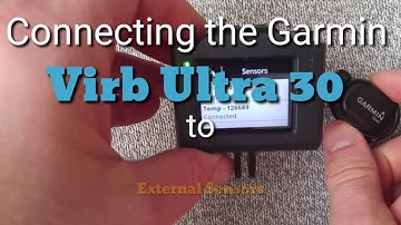 Garmin Virb Ultra 30 : Connecting to External Sensors