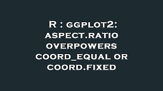 R : ggplot2: aspect.ratio overpowers coord_equal or coord.fixed