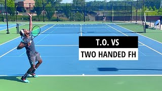 Big Serves vs Big Returns - Who Wins?  T.O. vs Two-Handed Forehand [USTA 5.0]