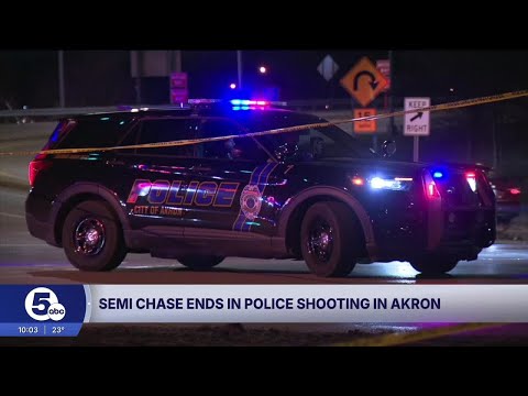 Officer injured after semi-truck pursuit begins at Springfield Township restaurant