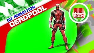 Green Screen Deadpool Marvel Superhero - Footage Pixelboomcg