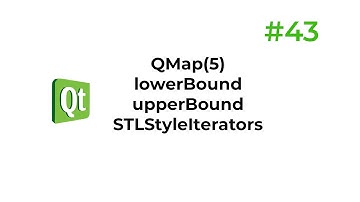 C++ Qt 43 - QMap(5) - lowerBound - upperBound - STLStyleIterators