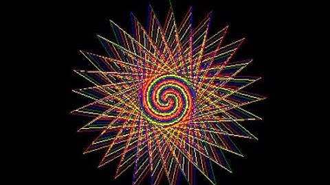 Hypnotic Spiral Pattern using Turtle Graphic in Python