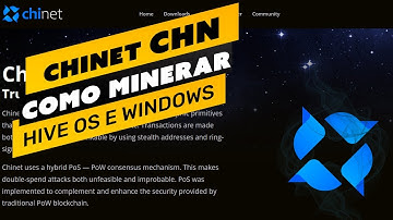 ⛏️💰 COMO MINERAR A MOEDA CHINET (CHN) - PASSO A PASSO - HIVE OS E WINDOWS