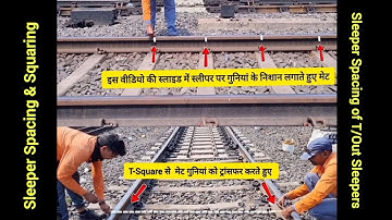 Marking ofSleeper, Spacing,Squaring, Density Function,Types&Drg.no#rlygroup#railway#railwayempolyee