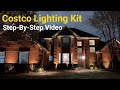 How to Install Low Voltage Landscape Lighting | Complete Step-by-Step Video | Costco Lighting Kit