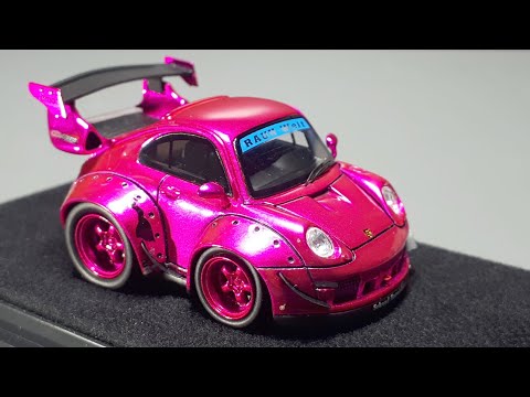 Little Egg RWB 993 Martini 世界限定449台　1/64 Tooned Porsche 911 993 RWB Martini by Little Egg resin model