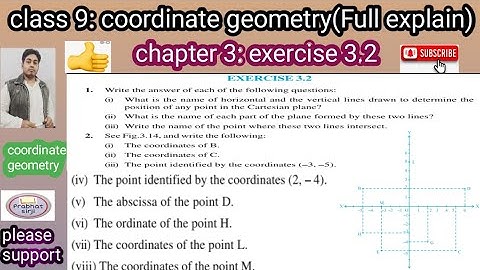 class 9|chapter3: coordinate geometry|exe 3.2|cbsc and rbsc board|#prabhatsirji |#cordinategeometry