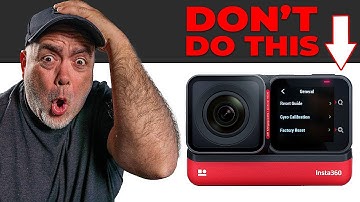 Insta360 One RS Settings YOU MUST CHANGE