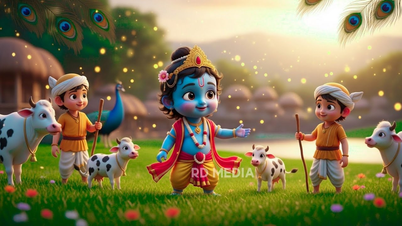 छोटी छोटी गैया छोटे छोटे ग्वाल। Choti Choti Gaiya Chote Chote Gwal। #kanha #krishna #krishnabhajan