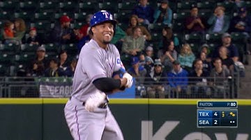 TEX@SEA: Gomez bloops an RBI double to right