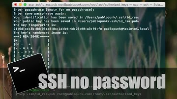 SSH without password | Tutorial