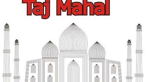 Corel Draw making Taj Mahal