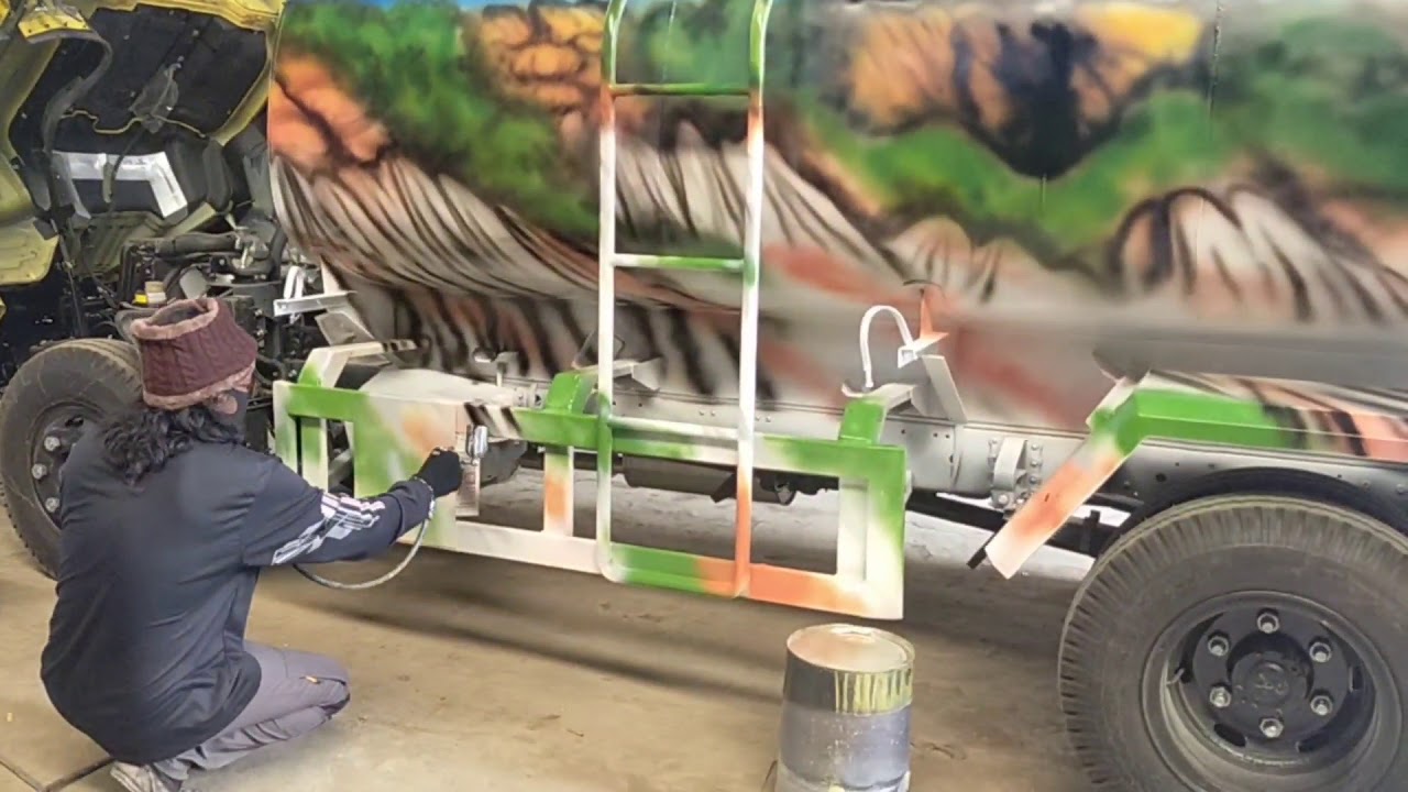 Airbrush mobil tangki air bos ntb