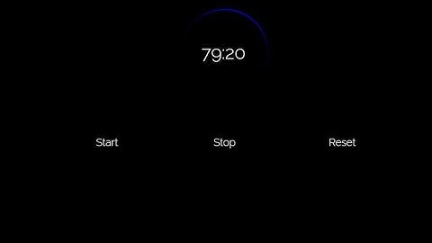 Stop watch Using Vanilla js