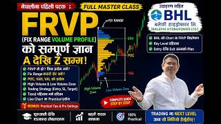 FRVP Full Master Class in Nepali | Fixed  Range Volume Profile Complete Guide, With Example BHL .