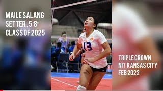 Maile Salang Volleyball Highlights at the Triple Crown National Invitational Tournament 2022