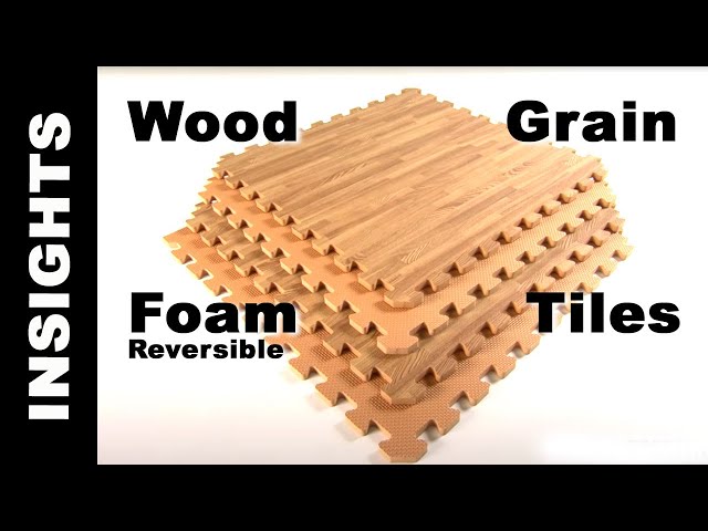 Greatmats Wood Grain Foam Tiles | 2x2 ft x 7/16 inch | Basement Flooring | Interlocking Foam Flooring Tile | Waterproof | 4 Wood Grain Colors