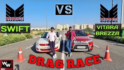 DRAG RACE | Maruti Suzuki | Vitara Brezza Diesel ZDI VS Swift Diesel VDI | Compact SUV VS Hatchback