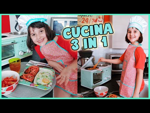 Alyssa prepara la cena con la mini cucina 3 in 1!