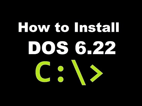 So installieren Sie Microsoft DOS 6.22