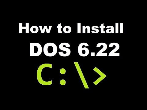 How to Install Microsoft DOS 6.22