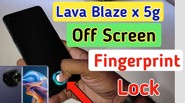 Lava blaze x 5g off screen fingerprint lock / Lava blaze x 5g me fingerprint off screen me unlock