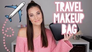 WHAT'S IN MY TRAVEL MAKEUP BAG | Sarah Brithinee