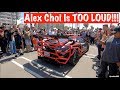 ALEX CHOI'S TWIN TURBO LAMBORGHINI SHUTS DOWN THE STREET! Offroad Lamborghini Shoots FIRE & REVS