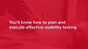 UX Skills: UX User Testing Course Preview