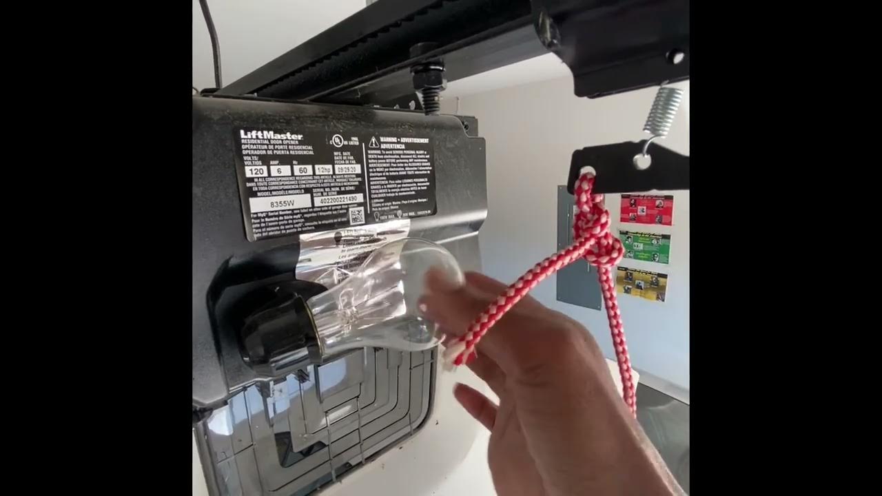 How to replace your liftmaster garage light bulb diy grage lightbulb
