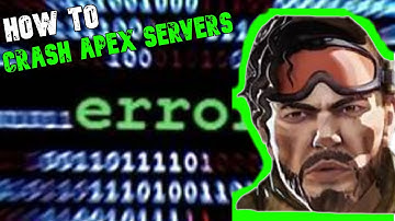 How to crash servers in Apex legends. (Glitch)
