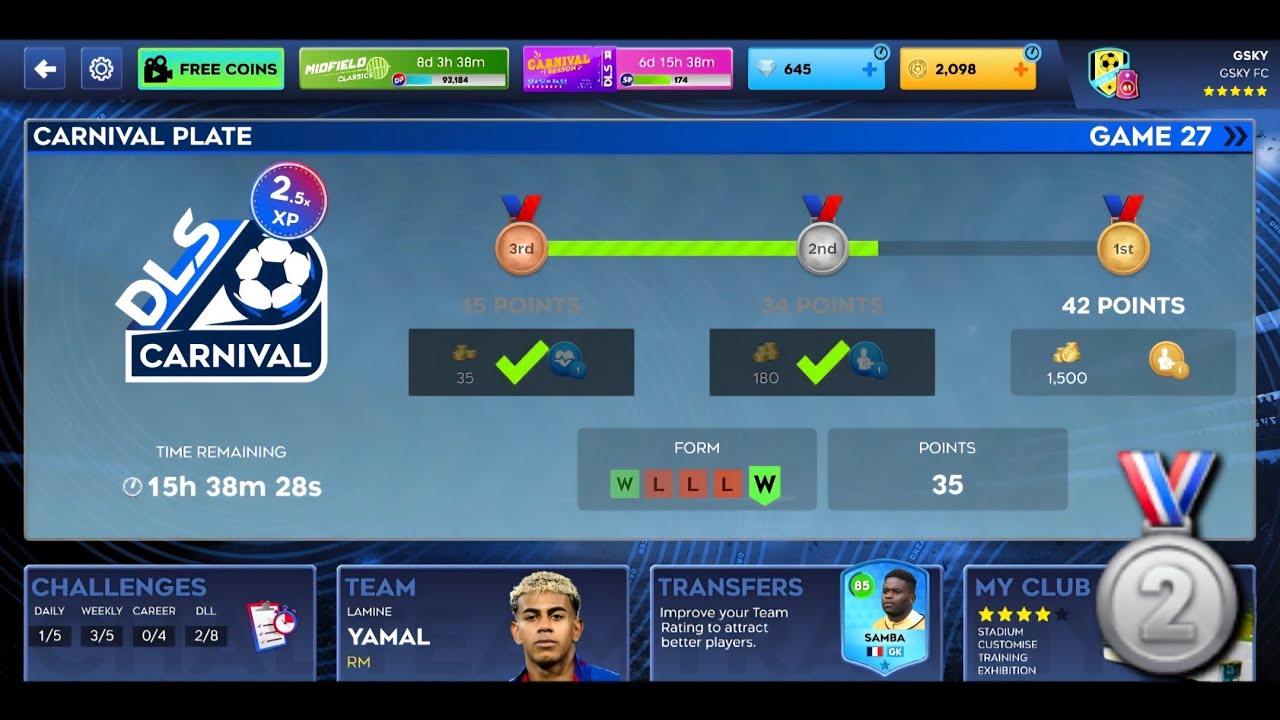 DLS 2026 | CARNIVAL PLATE PART 7(a) (3 Matches) 🔥 Fire Mode On